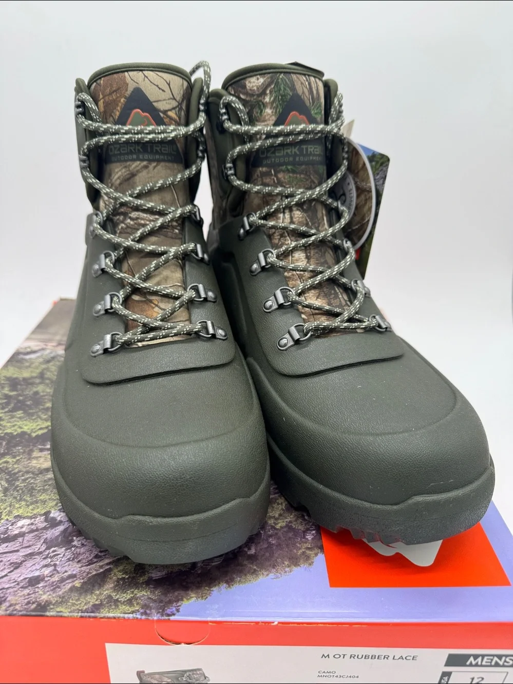 OZARK TRAIL MEN'S RUBBER LACE BOOTS
